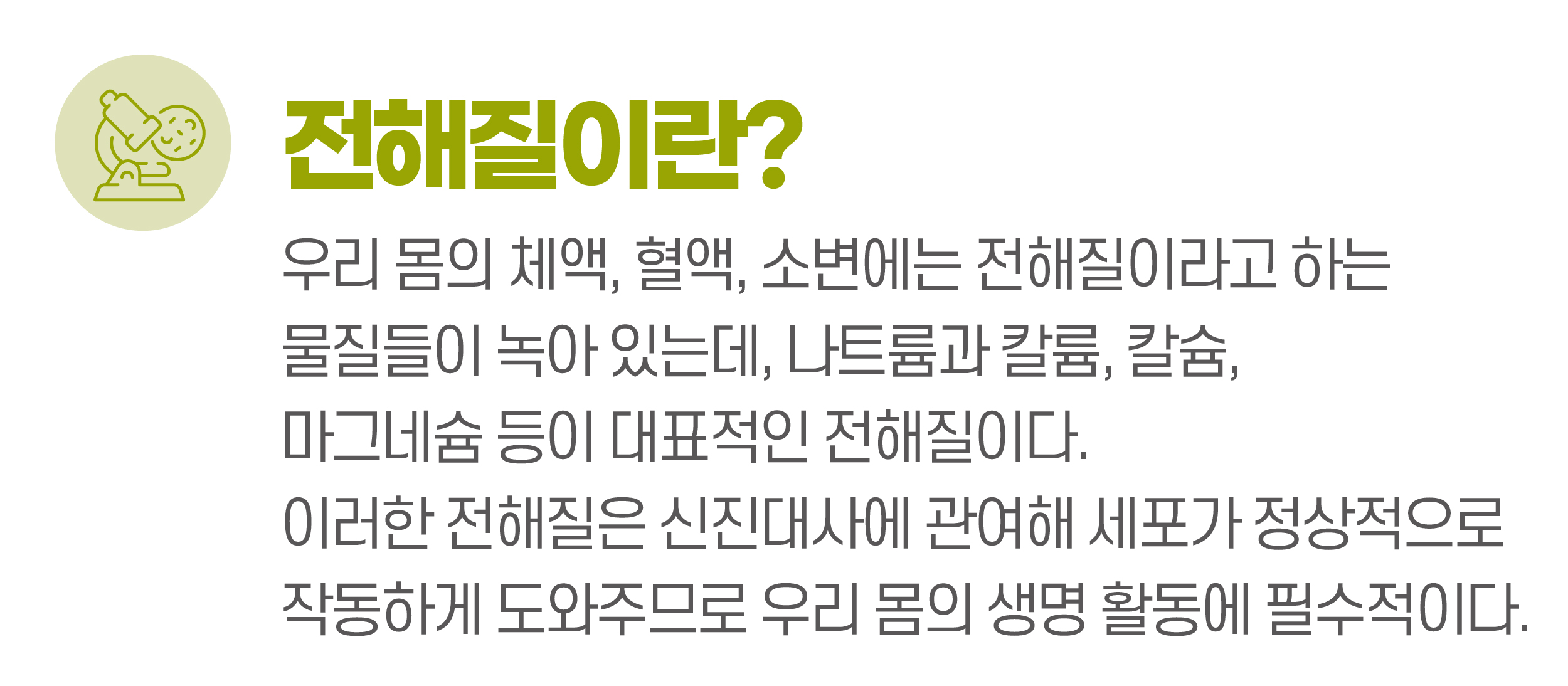 전해질이란? 설명